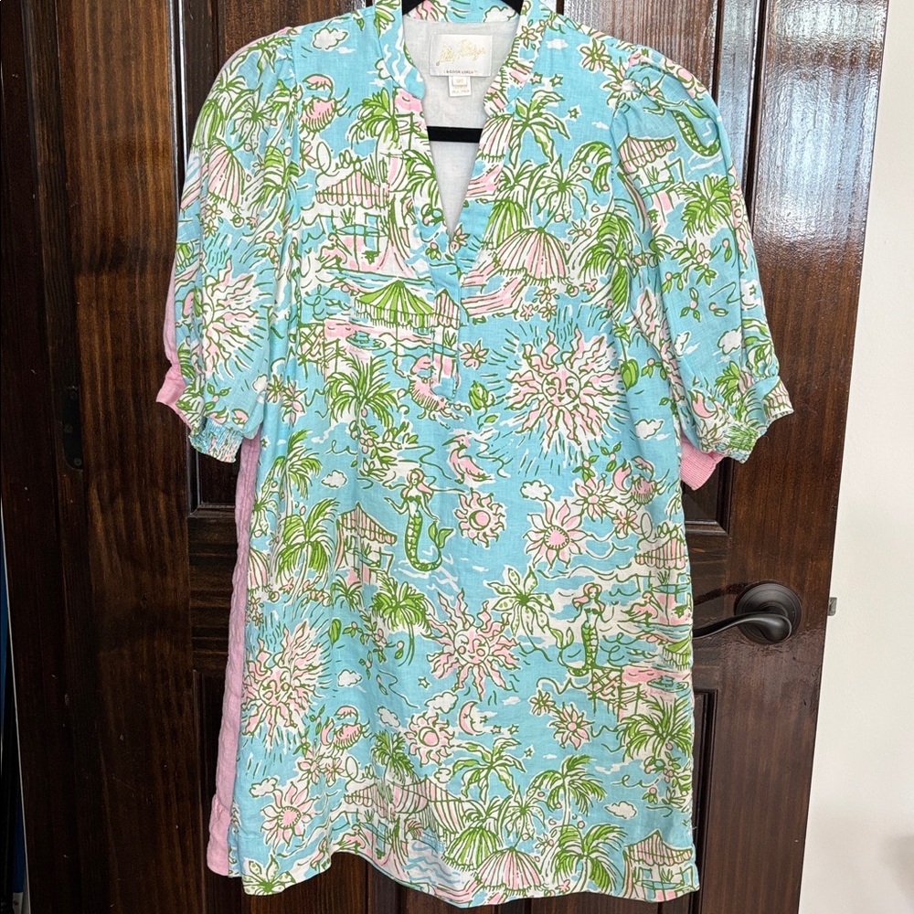 Lilly Pulitzer Mialeigh Linen Dress 00 - Picture 3 of 7